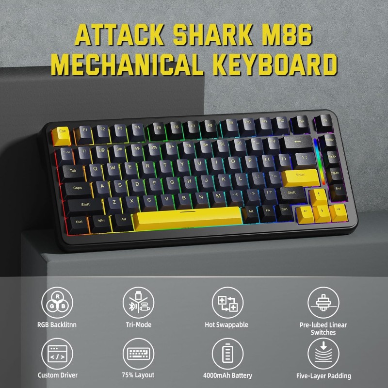 ATTACK SHARK M86 KEBOARD