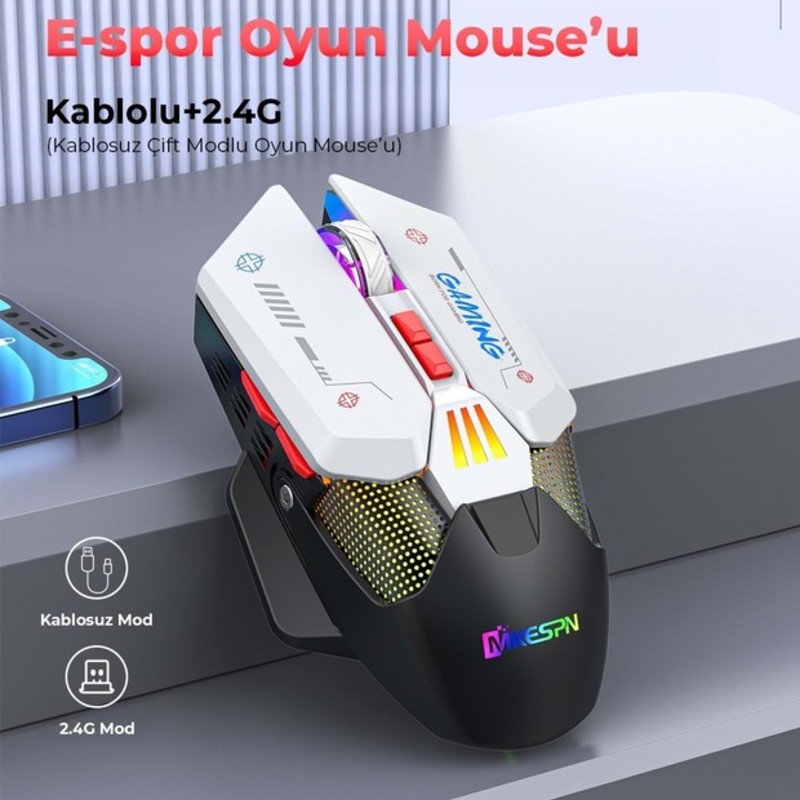 MKESPN W19 GAMİNG MOUSE MAKRO